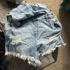 Jean short Overalls